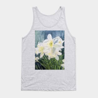 Pale Daffodils watercolour painting Tank Top